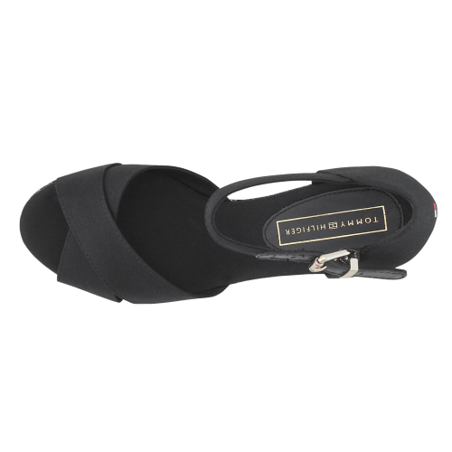 tommy hilfiger feminine mid wedge sandal basic