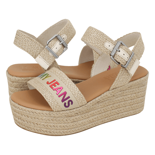 Tommy Hilfiger Rainbow Branding Flatform Sandal platforms