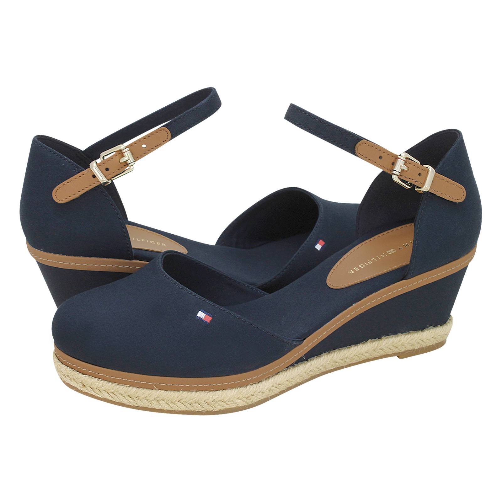 tommy hilfiger iconic basic closed toe wedge