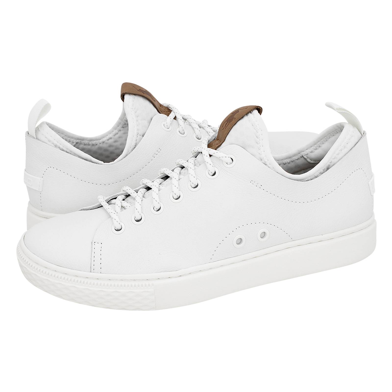 Dunovin - Polo Ralph Lauren Men's casual shoes made of leather and fabric -  Gianna Kazakou Online