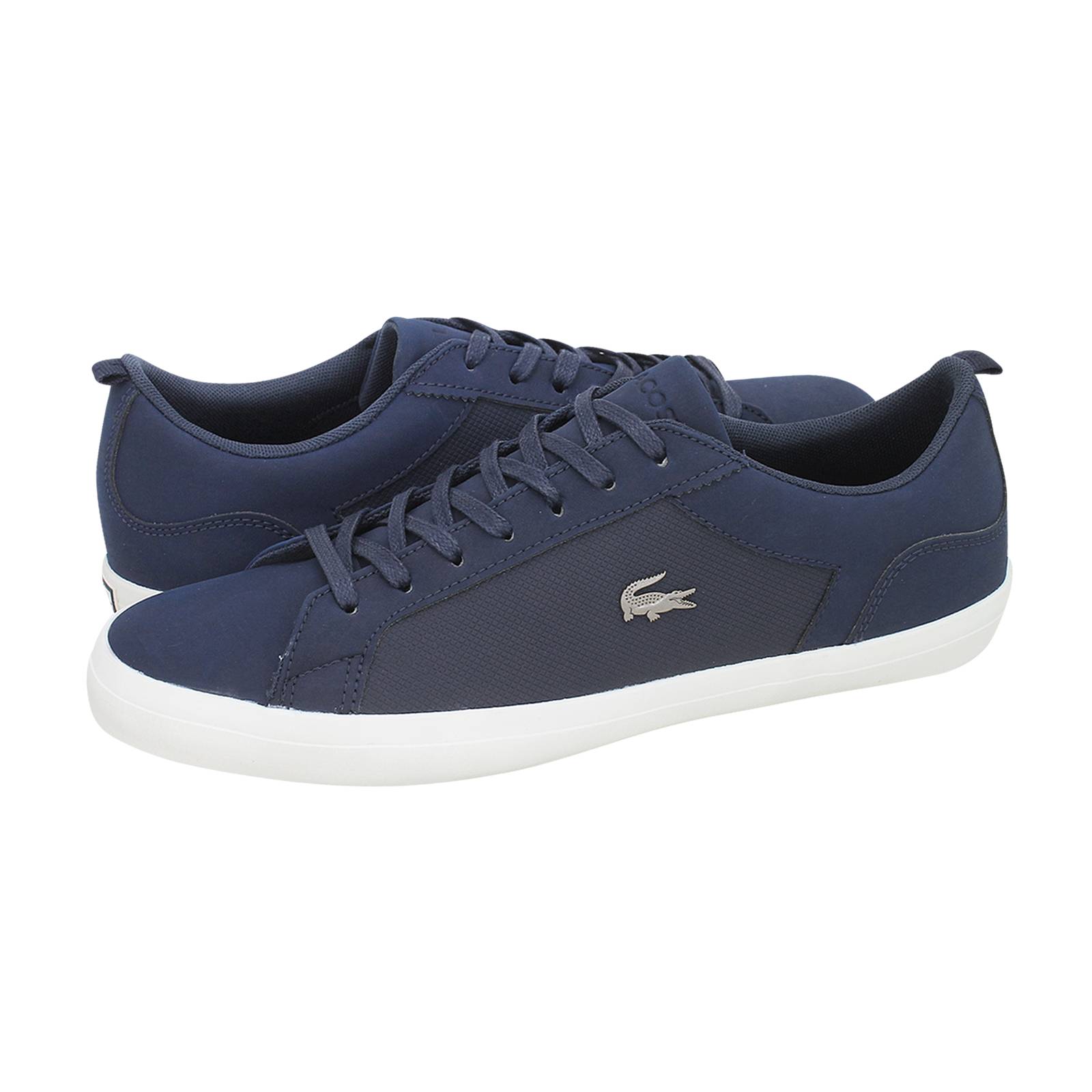 lacoste shoes blue leather