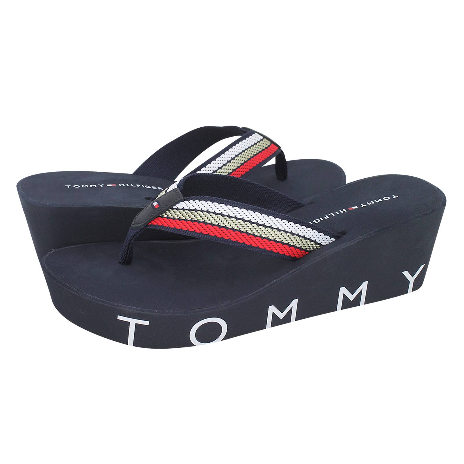 tommy hilfiger wedge beach sandals