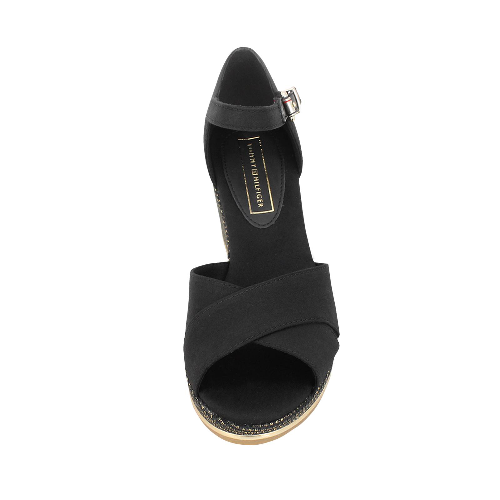 tommy hilfiger feminine mid wedge sandal basic