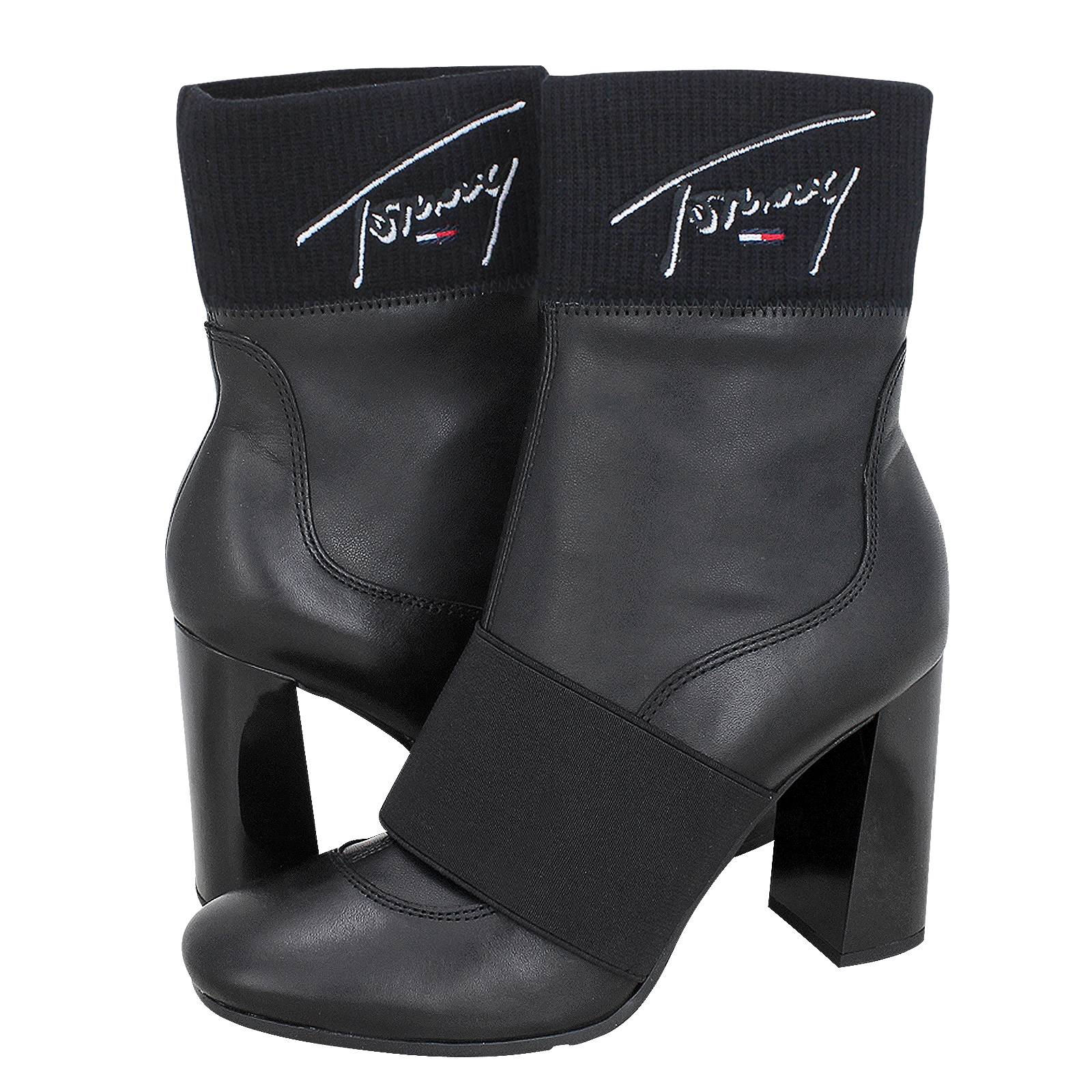 tommy hilfiger heels boots