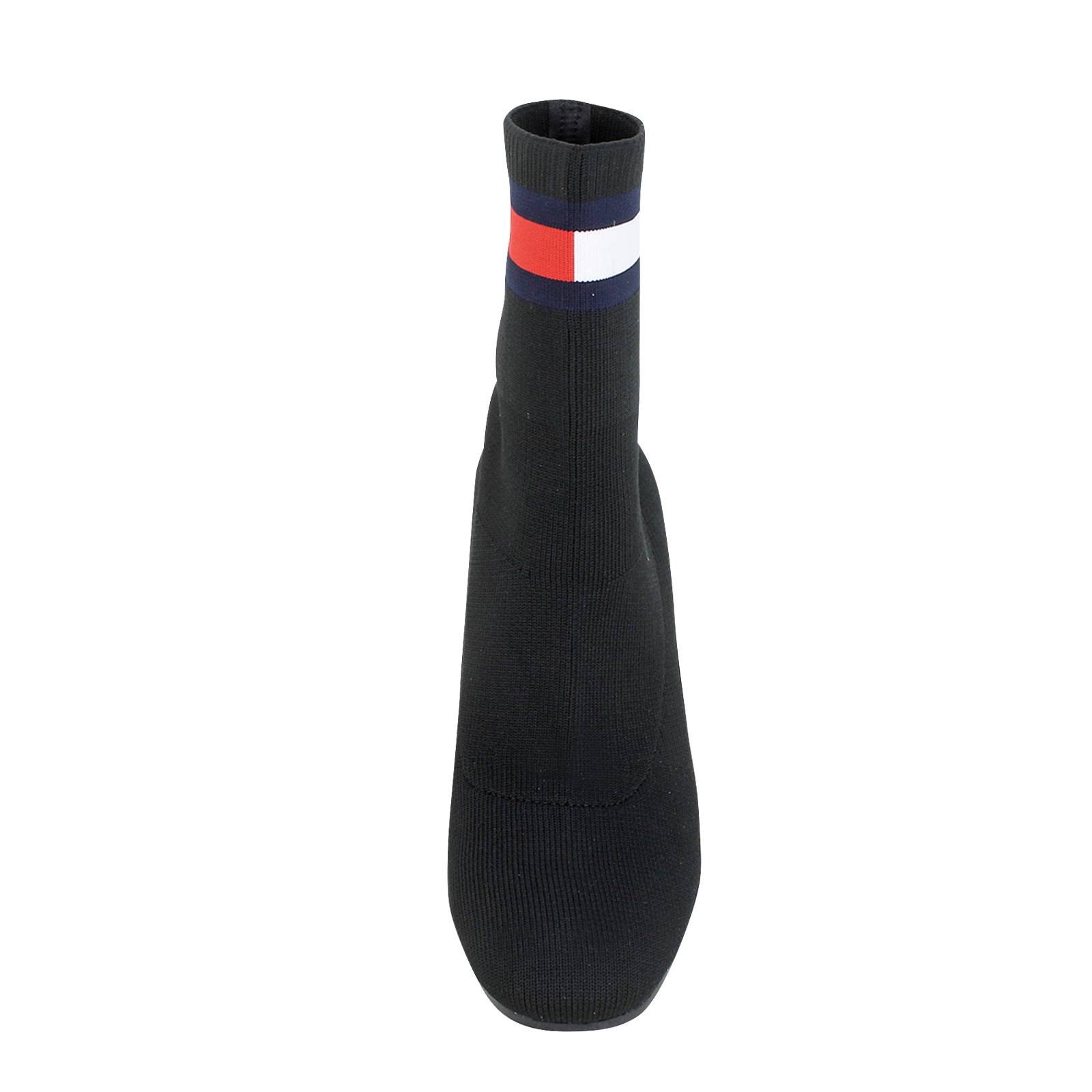 tommy hilfiger sock heeled boot