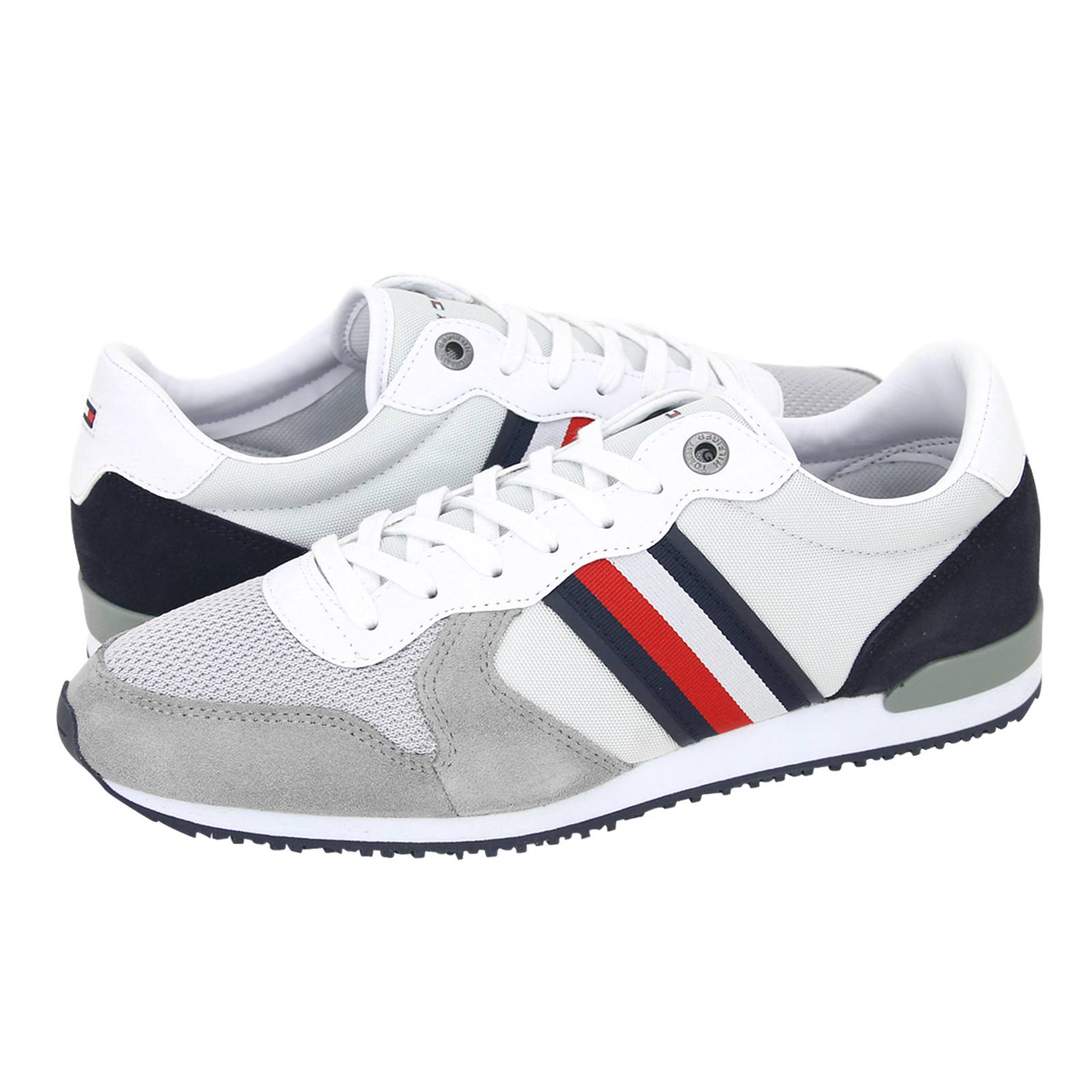 tommy hilfiger leather material mix runner