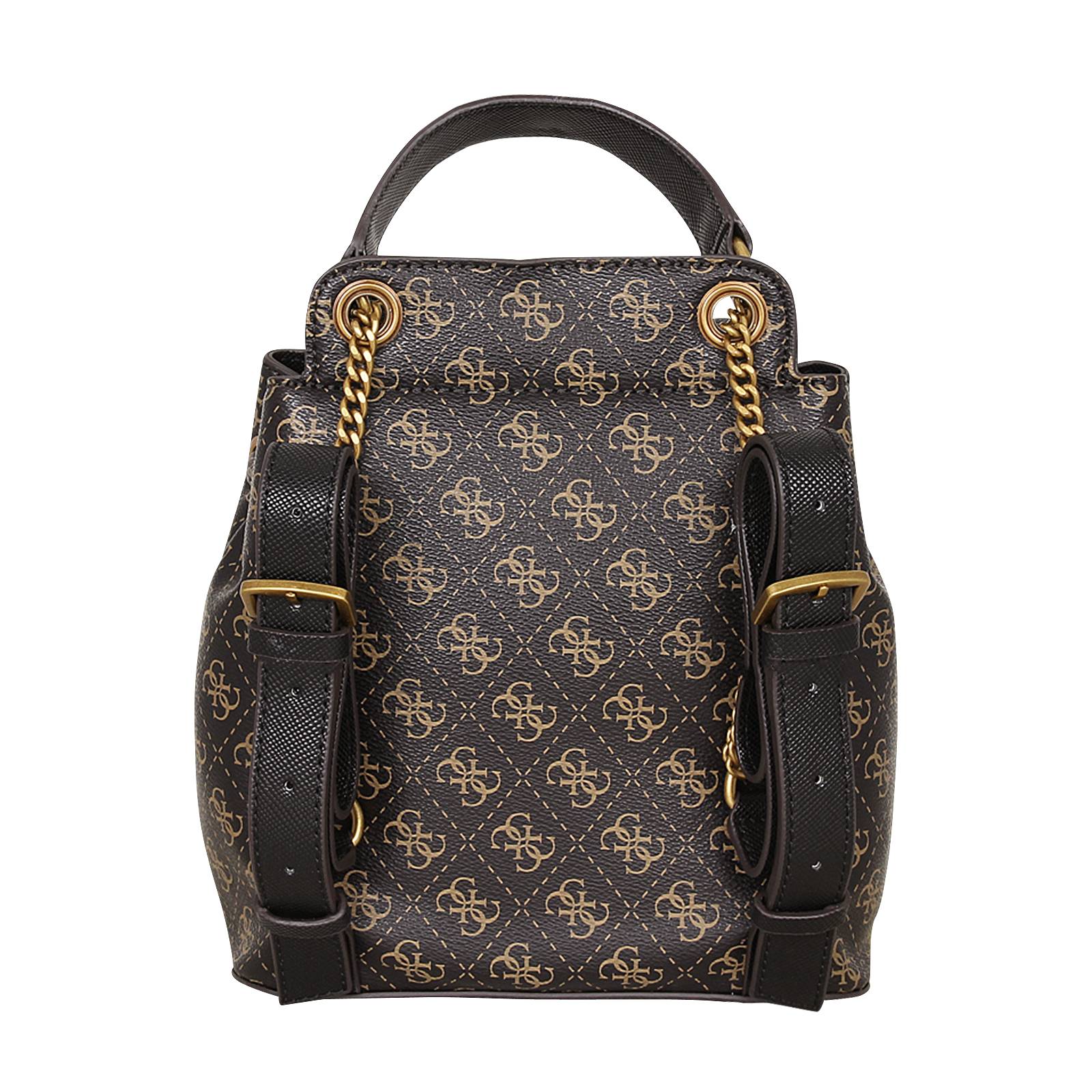 Cordelia Logo Flap Backpack Guess Women's Handbag made of synthetic leather Gianna Kazakou