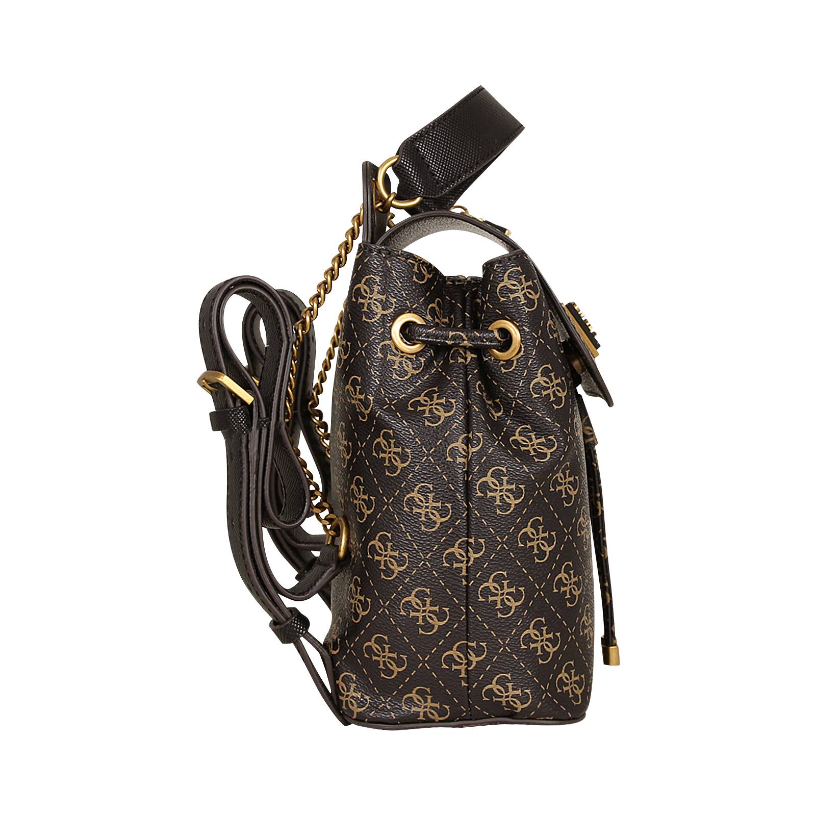 Cordelia Logo Flap Backpack Guess Women's Handbag made of synthetic leather Gianna Kazakou